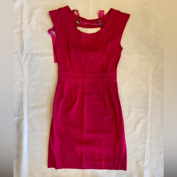 Marc by Marc Jacob’s Pink Cocktail Dress with Pink Ribbon Detail - Picture 1 of 4